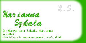 marianna szkala business card